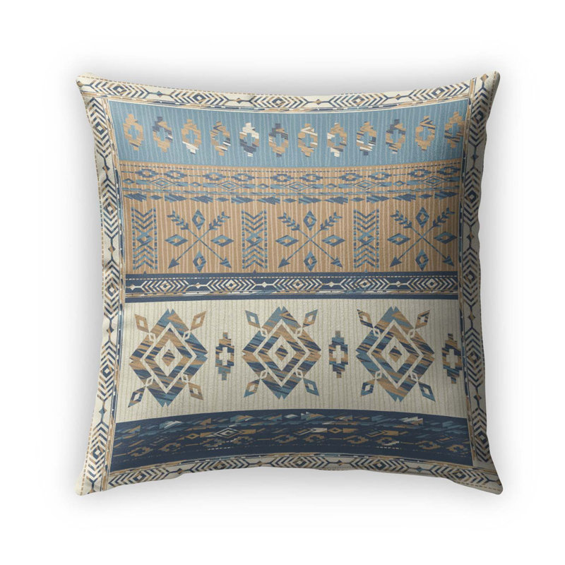  Housse et insert de coussin carré indien Indian, 26 po x 26 po