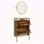 Armoire à chaussures murale avec miroir
