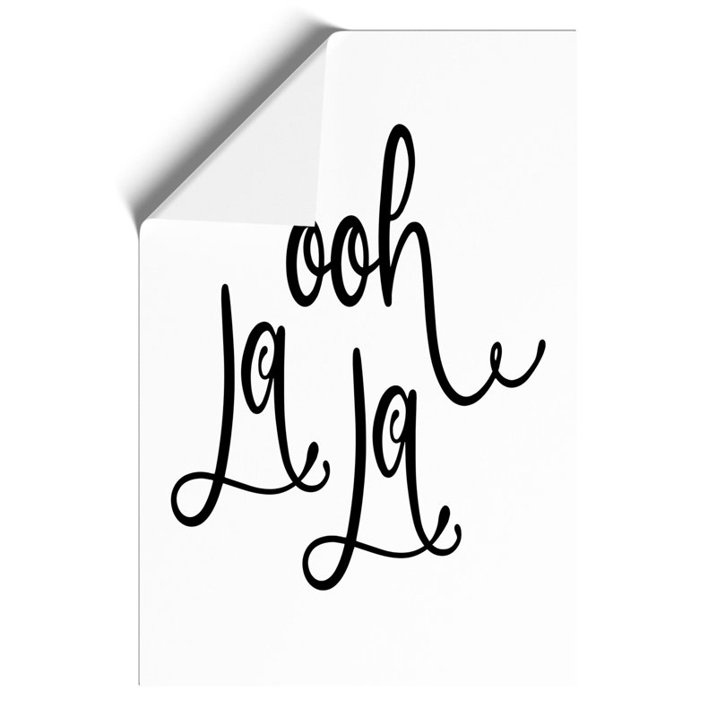 Ooh La La - Frameless Print, 30cm H x 21cm W x 0.1cm D