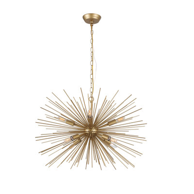 Lustre spoutnik 29 lumières dorées 29 "