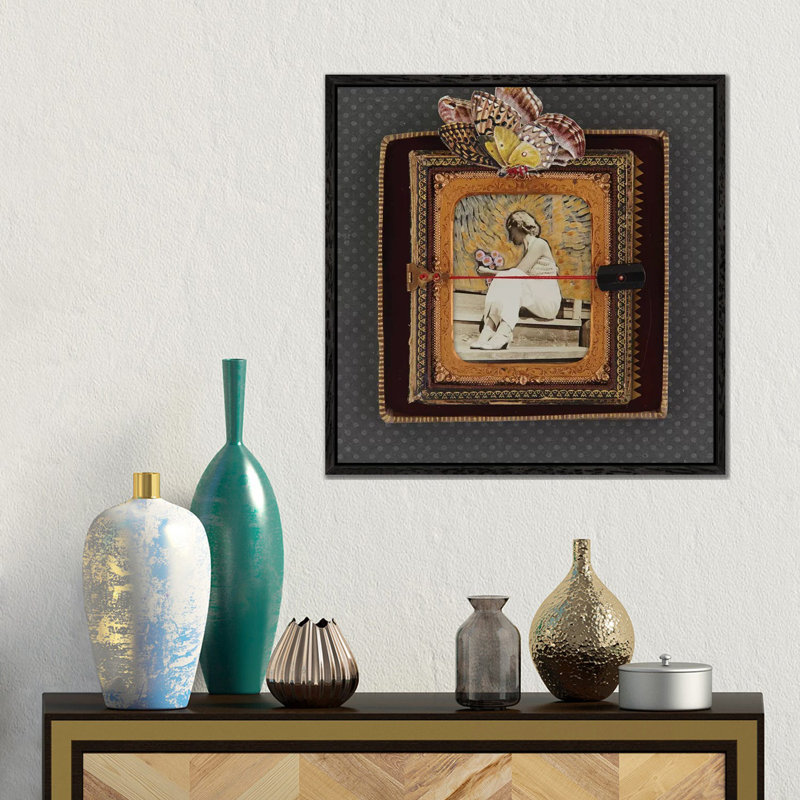 Coy Nellie by Susan Savory - Gallery-Wrapped Canvas Giclée on Canvas, 45.72 cm H x 45.72 cm W, Black Framed