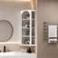 Armoire de coin murale à porte en verre avec rangement à quatre niveaux pour la chambre à coucher, le salon, la salle de bain et la cuisine-524669164