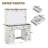 Cioeta 43" Farmhouse Makeup Vanity with Hollywood 3 colors Adjustable Mirror&Built-in Outlets-234288468