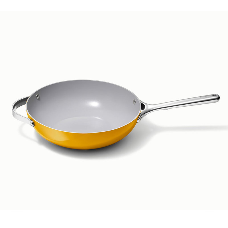Caraway Nonstick Ceramic Fry Pan, 12", Marigold