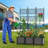 Charmica 63"H Planter Box Raised Garden Bed With Trellis & Wheels Standing Vertical Horticulture