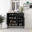 Buffet Farmhouse avec portes en treillis arquées-960499386