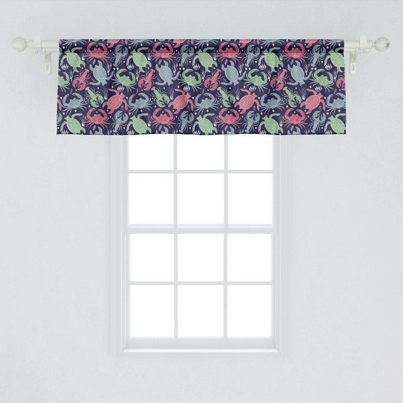 Multicolore ensemble de cantonnières Ambesonne Nature Art, L 54 po x L 12 po
