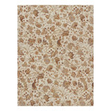 Rug & Kilim’S Tudor Style Rug In White & Cream With Beige-Brown Floral Patterns