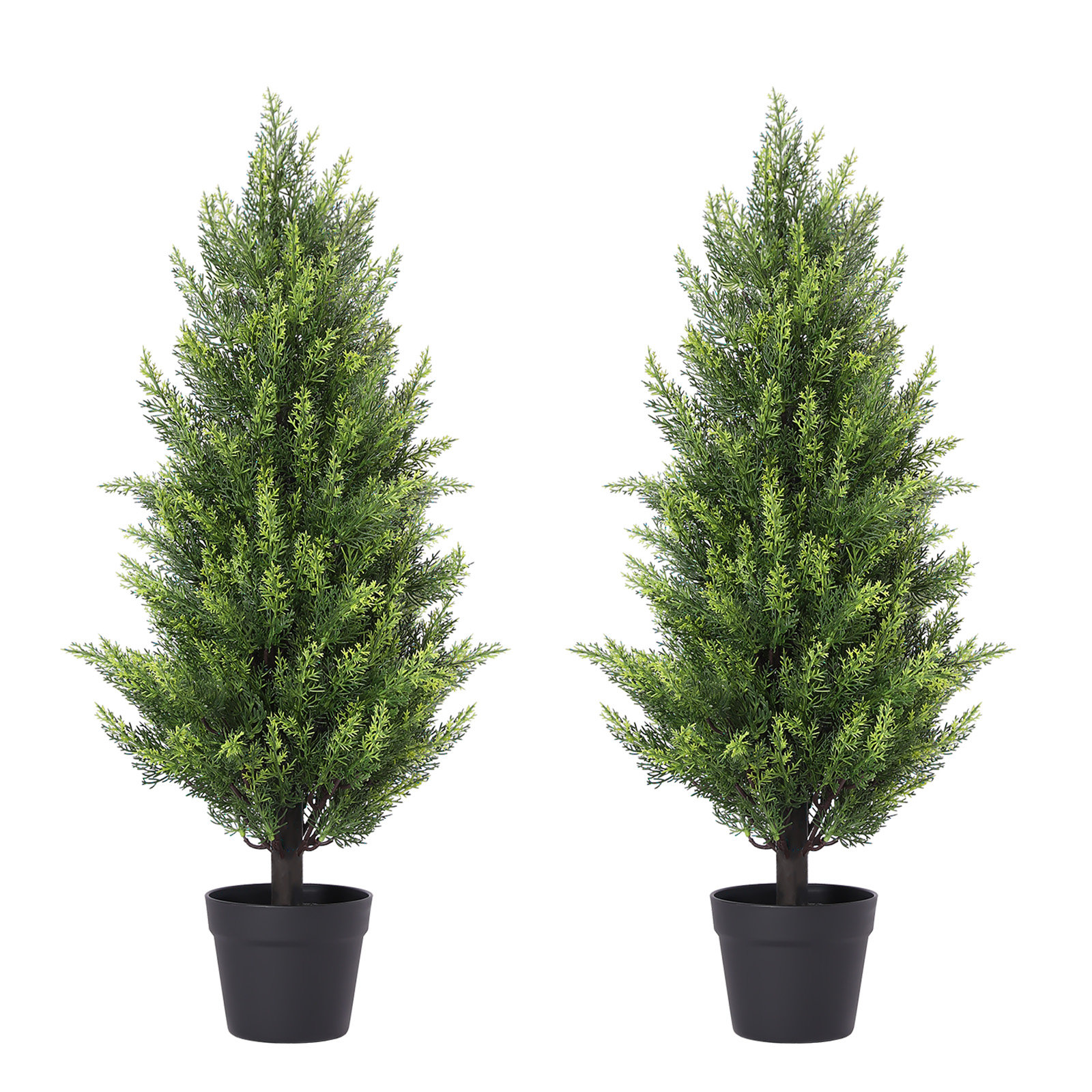 72" Cedar Topiary in Pot, 36" H x 12" W x 12" D