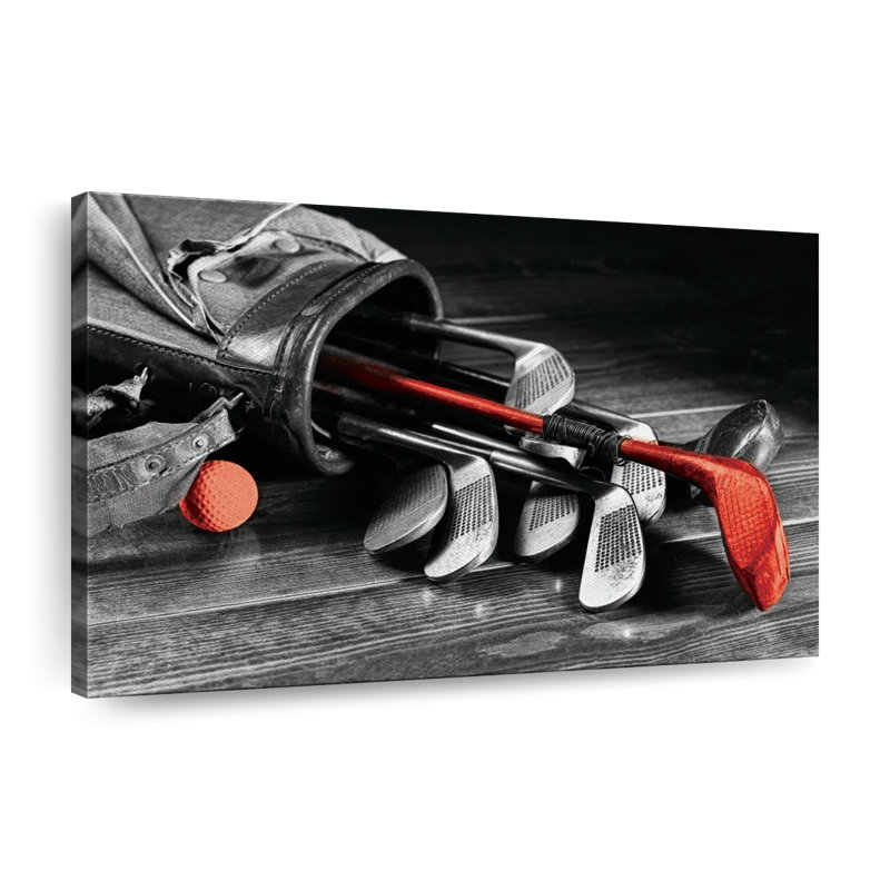 Impression sur toile Golf Golf Pop, H 8 po x l 12 po x P 1 po
