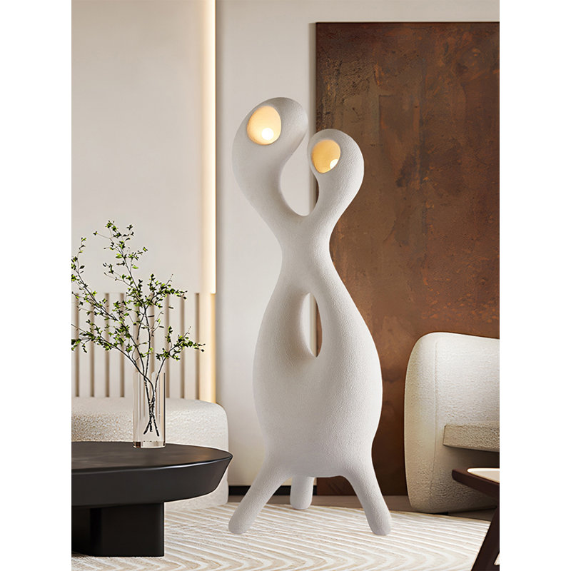 Wabi-Sabi Style High-Density Polystyrene Floor Lamp