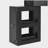 Corner Vanity Desk Set with Storage Cushioned Stool and Charging Station, Triangle Makeup Desk with Removable Pull-Out Side Cabinet, Glass Tabletop Makeup Vanity Desk with Drawer and Shelf, Black-965461159
