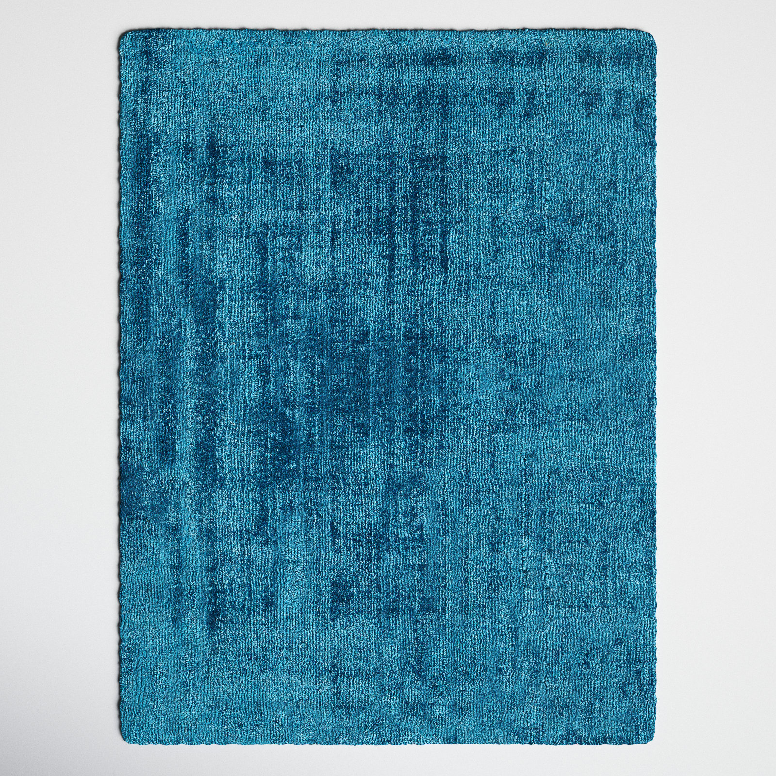 Fennel Viscose Blue Rug, Rectangle 10' x 14'