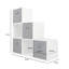 Jane 6 Box Staircase Shelf with 4 Baskets