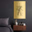 «Dance figure 2» par Stellar Design Studio, art mural en métal doré, 16 po x 24 po-133036861
