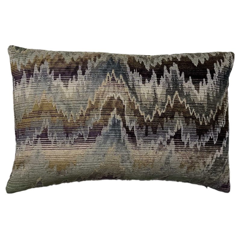 Chevron / Zig Zag Velvet Throw Pillow