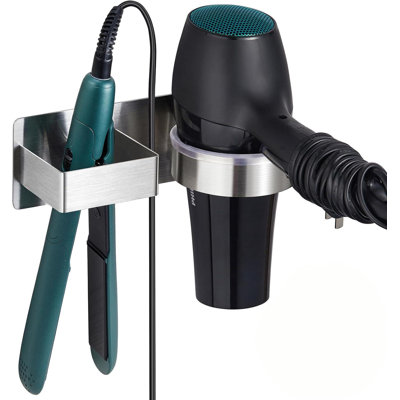 Stainless Steel Blow Dryer Holder Wall Mounted,Silver