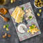 Planche à découper en verre trempé Ambesonne, pivoines, roses anglaises, corail foncé, rose pâle