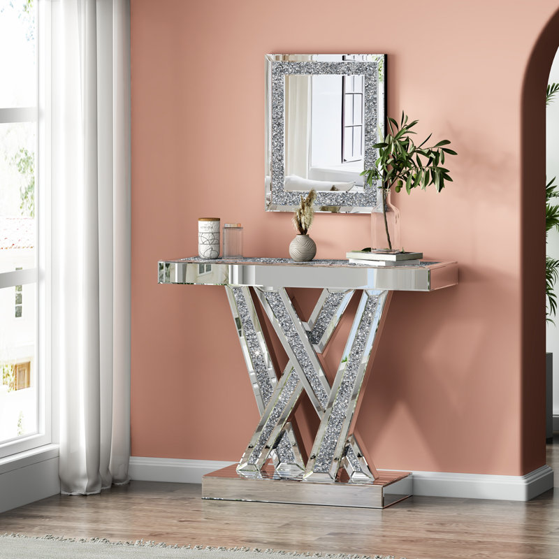 Ensemble de console et miroir