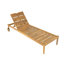 Chaise longue d'extérieur avec roulettes Riviera, structure en bois d'acacia (ensemble de 2)