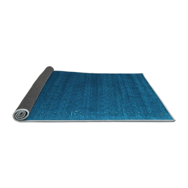 Tapis uni en polyester / laine tissé à la machine, Carré 6 pi