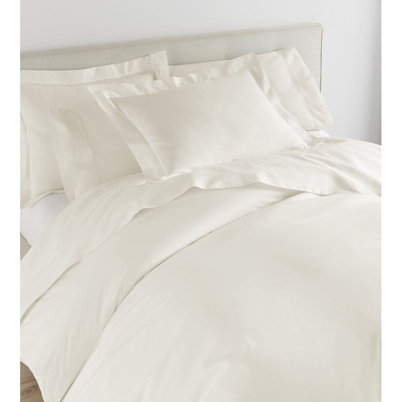 Virtuoso 100% Cotton Envelope Sham, Ivory, Standard