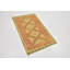 Tapis de zone en laine brun/vert/brun clair 2 pi 6 po x 4 pi 2 po one-of-kind-noué la main Elland
