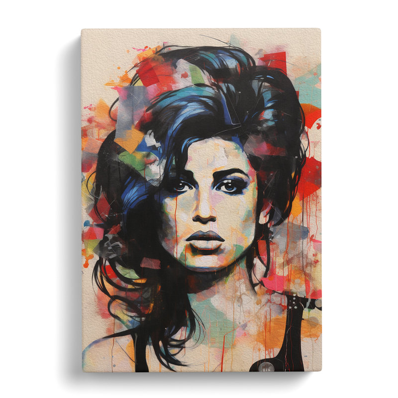 Amy Winehouse Constructivism - Wrapped Canvas, 50cm H x 35cm W x 3cm D