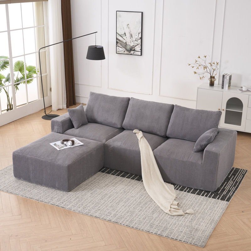 Canapé modulaire Boneless, Gris