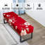 Housse extensible pour banc de salle à manger en jacquard - Housse amovible anti-poussière pour le salon, la chambre à coucher, la cuisine - Housse de protection pour banc lavable