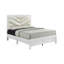 Lit double (matelas non inclus), blanc scintillant-402678805