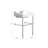 Cheviot Products Essex 24" Console Bathroom Sink with Overflow & Metal Base-17756040-17756042