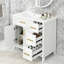 Meuble-lavabo simple 36 po avec comptoir en céramique Batdorf