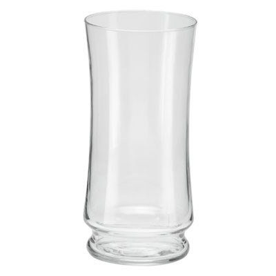 Vase en verre transparent