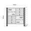 Cojo 89cm H x 89cm W Bookcase