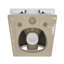 Hampton  Wall Hung Toilet  Dual Flush Round Bowl Toilet in Crisp white, Seat Included