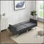 Canapé-lit Canapé-lit convertible pliant gris foncé-1912727012