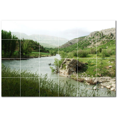 4.25'' x 4.25'' Satin Ceramic Decorative Mural