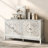 58.3" Carved Sideboard with Door and Solid Wood Legs-309119009