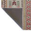 Tapis décoratif moderne à motifs mixtes à rayures verticales rose et beige-318567606