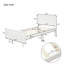 Sommier pour lit plateforme avec sommier simple avec tête de lit et lattes en bois-753759349
