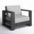 Hoyt 37.40” Outdoor Aluminum Armchair-940330891-970786424