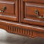 Armoire d'appoint en bois massif brun rougeâtre