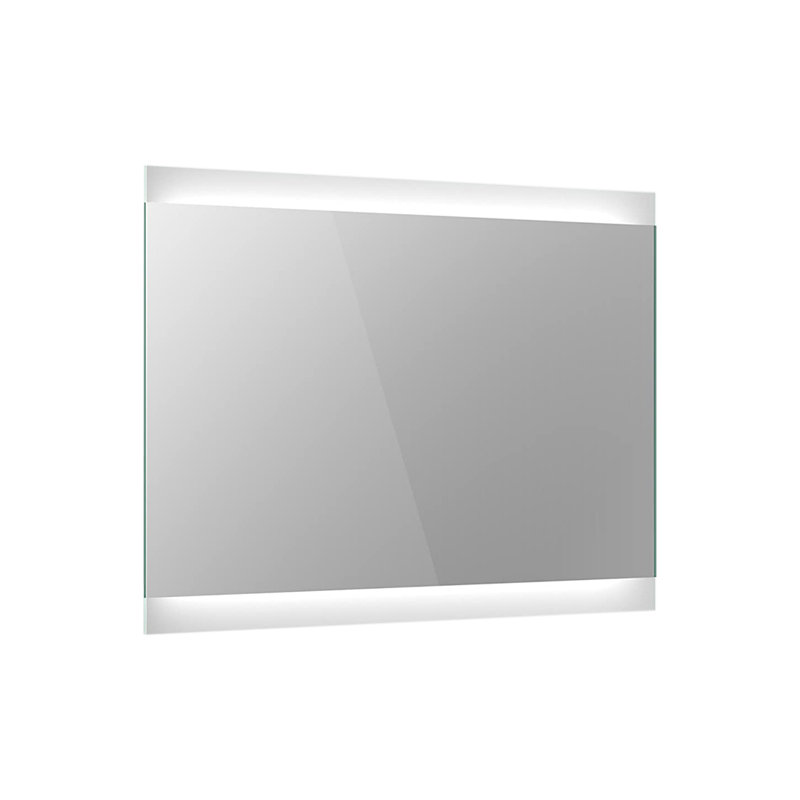 iBathUK Averra Wall Mounted LED Illuminated Mirror, Modern Bathroom Mirrors with Touch Sensor & Demister Pad, 700 x 500mm