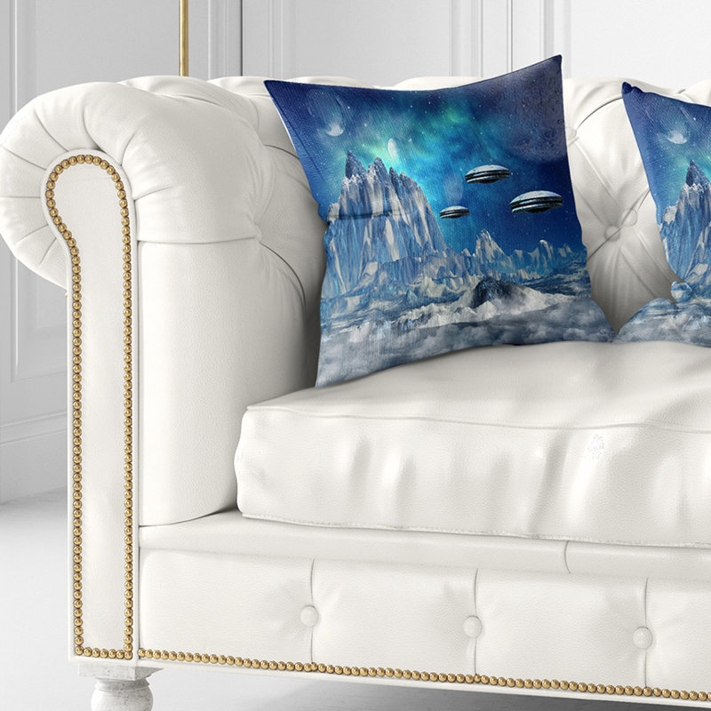 Coussin Schafer Alien, 16 po x 16 po, Coussin décoratif