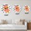 Bouquet d'automne de fleurs et de feuilles d'automne - Horloge murale traditionnelle-393710498