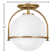 McCormick Hand Blown Glass Semi Flush Mount