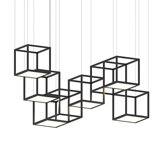 Cubix 12 - Light Dimmable LED Square / Rectangle Chandelier