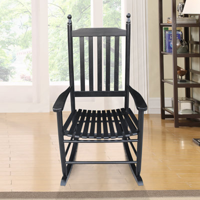 Chaise berçante en bois