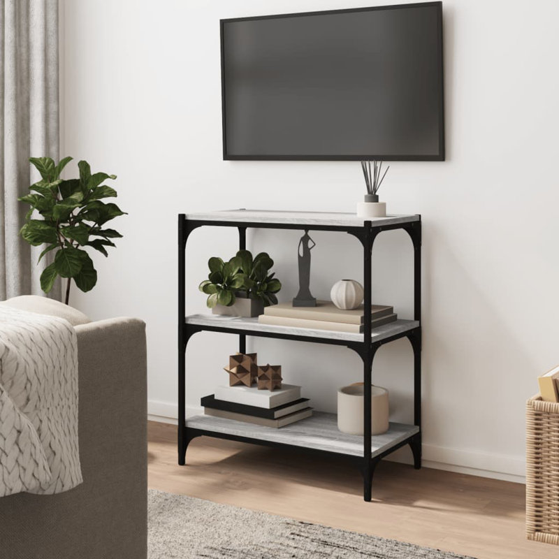 Casebier 70.5cm H Standard Bookcase, Grey, 70.5cm H x 60cm W x 33cm D